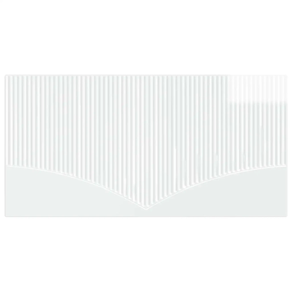 Testiera da Muro HOORN Bianco Lucido Legno ingegnerizzato 897419