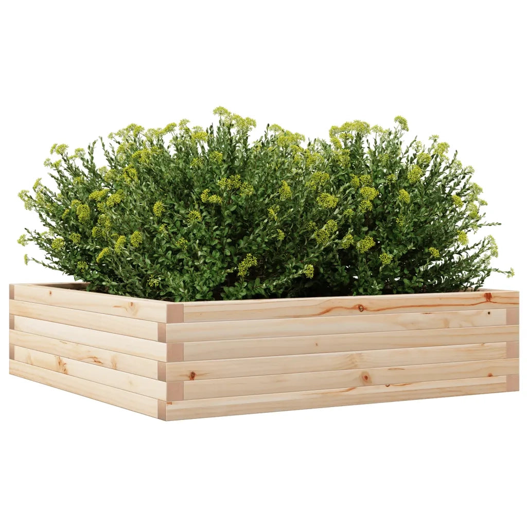 Fioriera da Giardino 90x90x23 cm in Legno Massello di Pino 847203