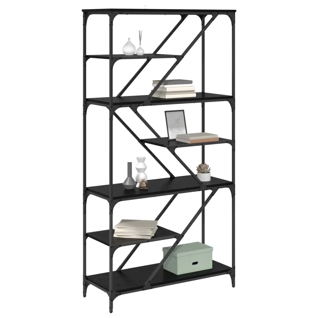 Libreria Rovere Nero 91 x 36 x 176 cm Legno multistrato 882780