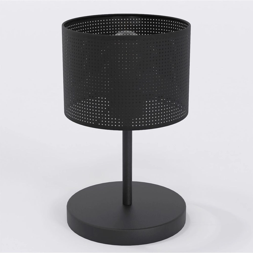 Lampada da tavolo LUX in acciaio nero opaco