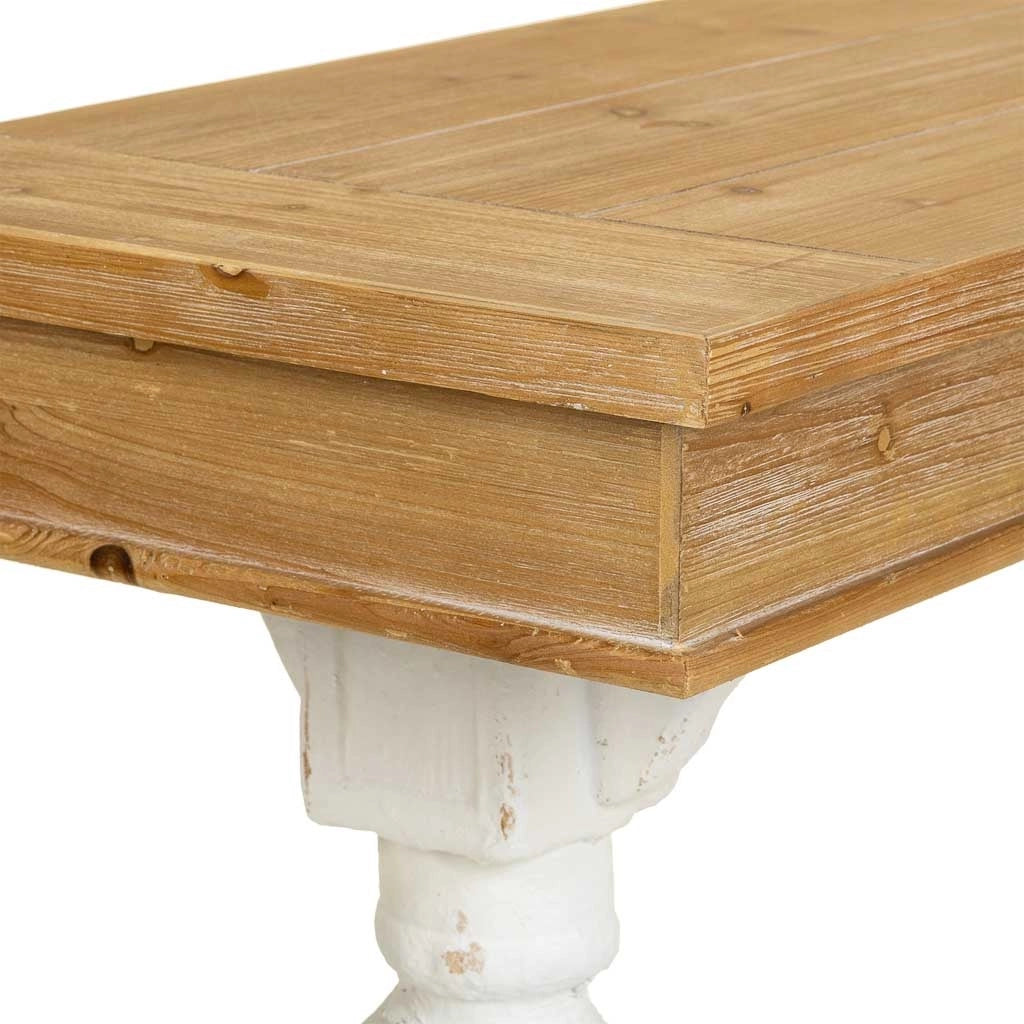 Mobile da ingresso in legno intagliato marrone 150x46x79h
