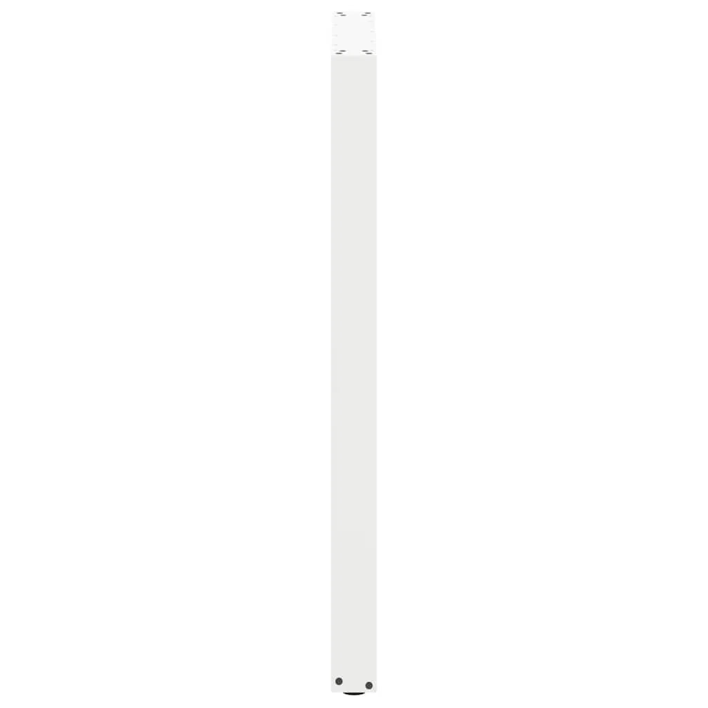 Set di 2 gambe robuste per tavolo da bar a forma di U con piedini regolabili 60 x 110 cm acciaio bianco 02_0057489
