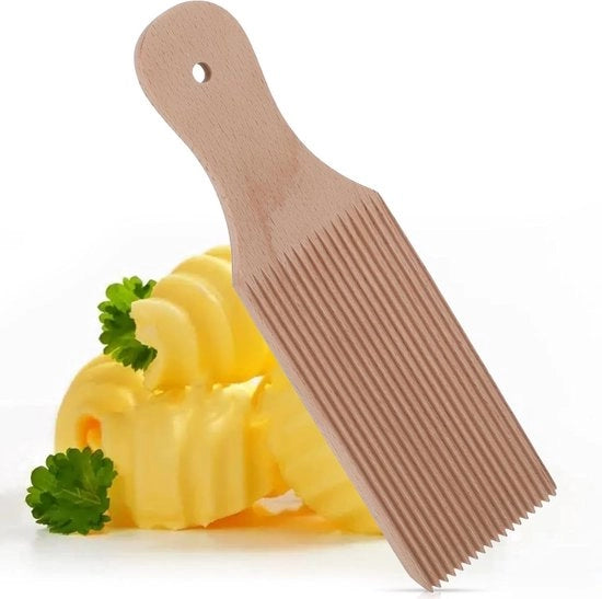 Piastra per gnocchi in legno di betulla – Piastra per pasta con pedale garganelli – Accessorio per macchina per impastare – Per gnocchi, maccheroni, cavatelli e spätzle