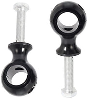 Montanti di Guida Elevati - Design Elevato - Manubrio Bar Montanti - 22mm/7/8 Pollici - Nero - Duraturo - Compatibile con Modelli Harley - Morsetto di Guida