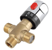Regolatore di temperatura per doccia - Valvola di sicurezza - Valvola mista per doccia - Manopola di regolazione della temperatura - Doccia - 15 cm - G 1/2 pollici - Regolabile fino a 42°C