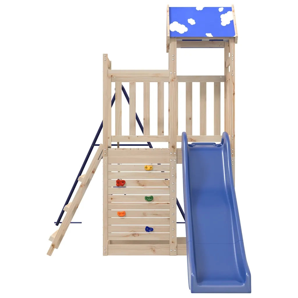 Set da Gioco da Esterno in Legno Massello di Pino CFW2451273