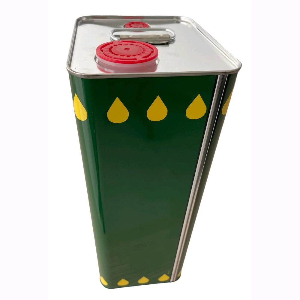 Lattine Rettangolare 5 Litri per Olio Extravergine Doppio Tappo Conf. 96 Pezzi 