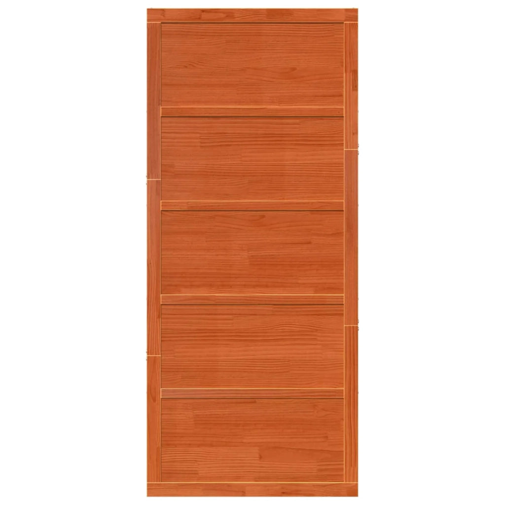 Porta del fienile Marrone Cerato 80 x 2,5 x 208 cm