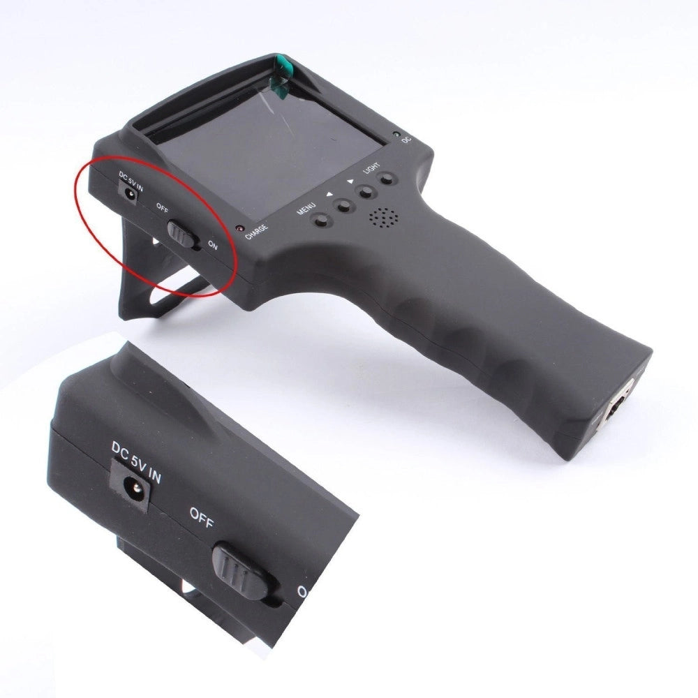 Trade Shop - Tester Monitor Portatile 3.5 Tester Telecamere Ahd Rete Ethernet Lan Uscita 12v -