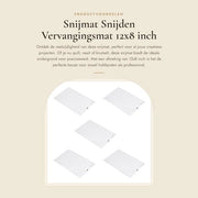 Tavolo da taglio 12x8 pollici - 5 pezzi - PVC - Antiscivolo - Presa standard - Adatto per Cricut/Silhouette Cameo - Tavolo da taglio