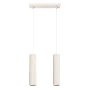 Lampada a sospensione beige GRAVIO 2 luci GU10 Pure Lume