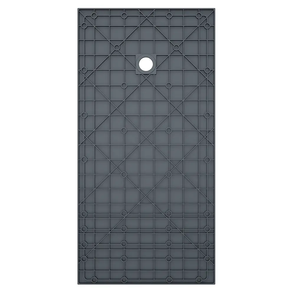 Piatto doccia 70x170 cm colore nero effetto pietra | Samos