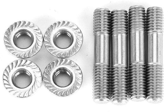 Kit di fissaggio per tubo di scarico a vite M8x1.25 - 4 pezzi - 42mm / 1.65in - Acciaio inossidabile 304 - Alta qualità - Per sistemi di scarico - Vite di scarico