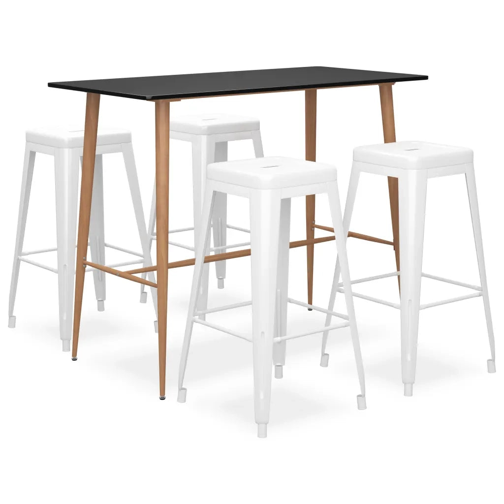 Set da Bar 5 pz Nero e Biancocod mxl 96438