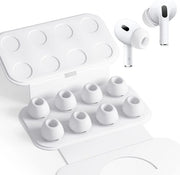 4 paia di punte di silicone morbide con riduzione del rumore per Airpods Pro - Set da 8 pezzi, supporti per le orecchie antiscivolo con foro per formato extra piccolo