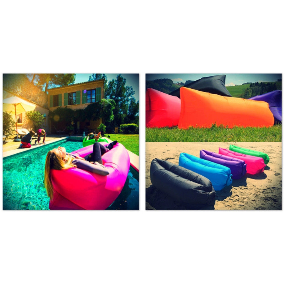 Trade Shop - Sofa Sacco Gonfiabile Materassino Spiaggia Aria Relax Piscina Divano Amaca Pouf -