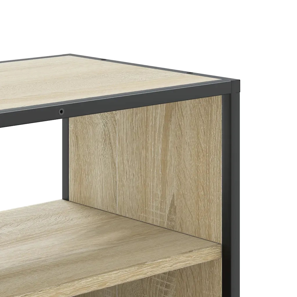 Mobile TV Rovere Sonoma 60x31x39,5cm Legno Multistrato Metallo 848915