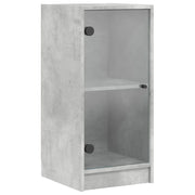Mobile con Ante in Vetro Grigio Cemento 35x37x75,5 cm CFW4780616