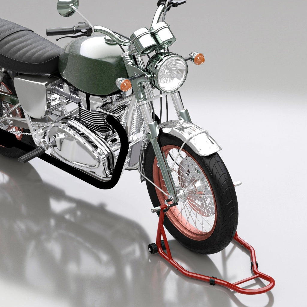 Supporto per moto con goupille regolabile ¨C zephmum ¨C rosso