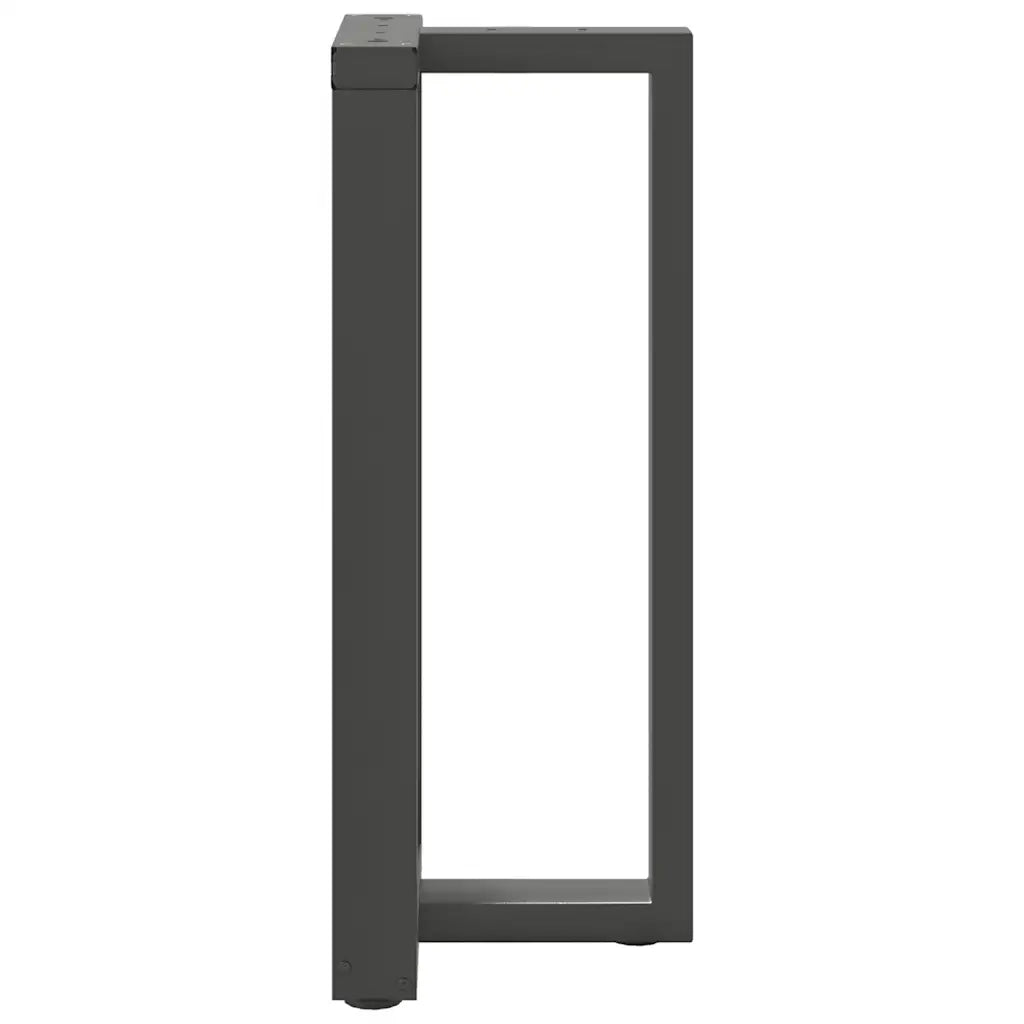 Gambe per tavolo da bar a forma di T 2 pz Antracite 50x35x(90-91) cm Acciaio