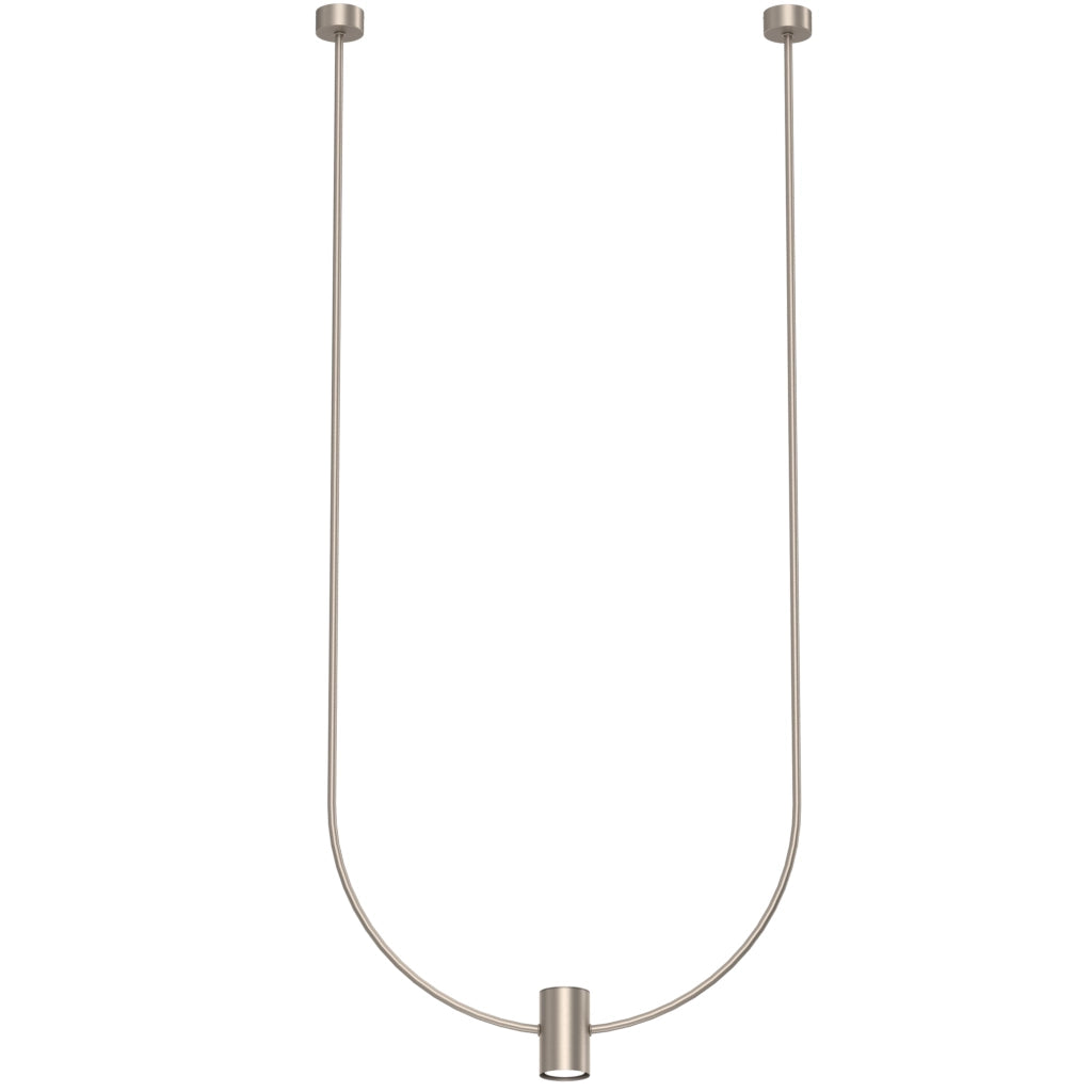 Lampada a sospensione minimal platino 58cm GU10 Shilo
