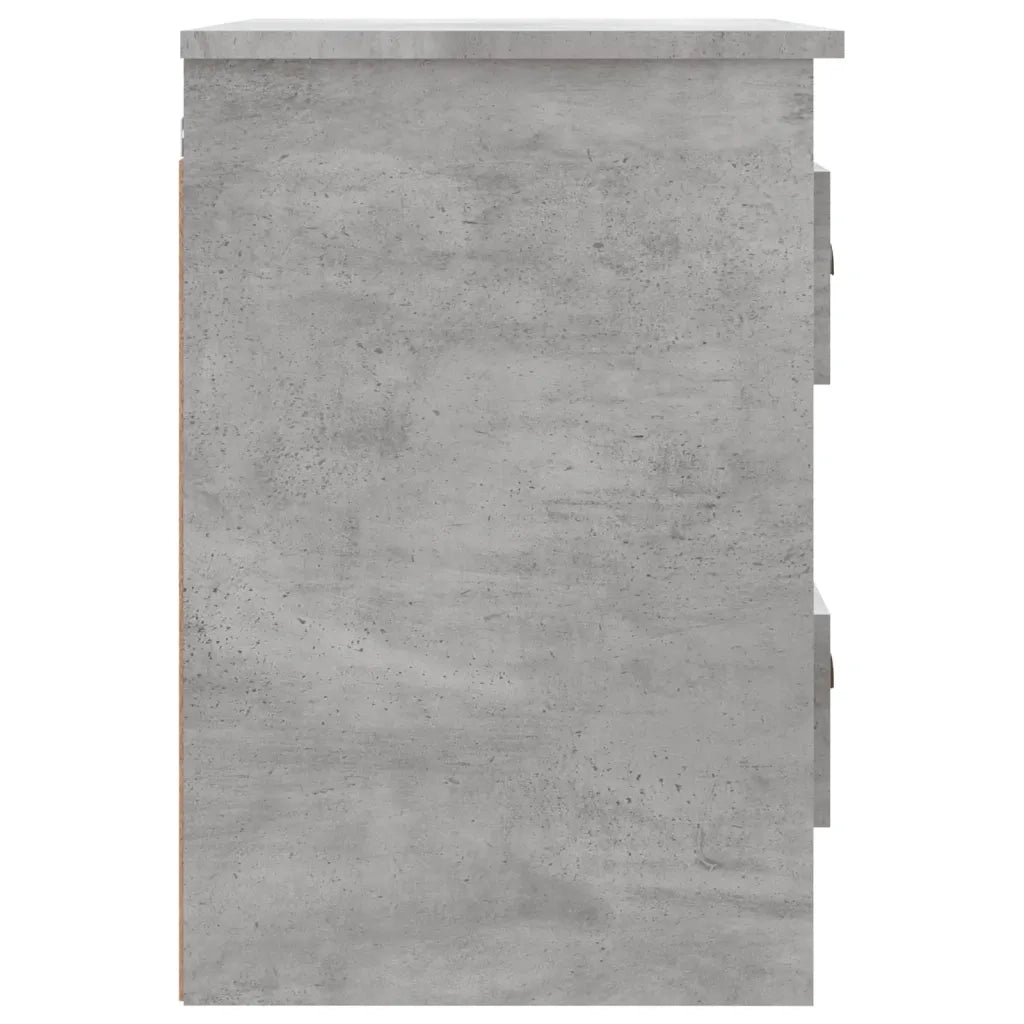 Comodino a Parete-Tavolino da notte sospeso Grigio Cemento 41,5x36x53 cm