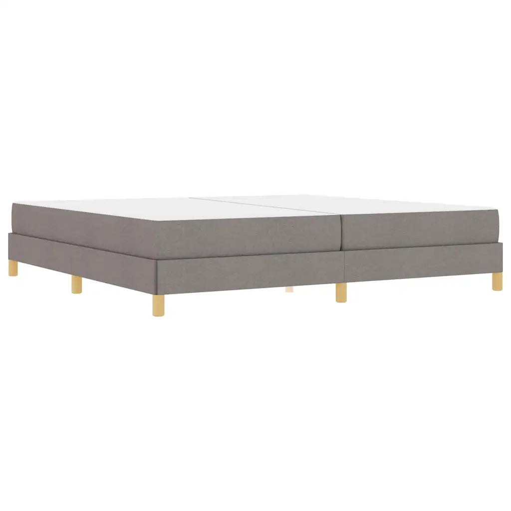 vidaXL Letto a molle Tortora e Marrone 200 x 200 cm