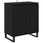 Credenza | Madia | Buffet da pranzo | Armadio da pranzo Rovere Nero 60 x 35 x 70 cm Legno multistrato