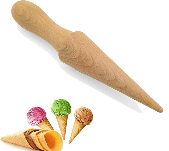 Wafelkegelroller autoportante - Reutilizzabile - Quercia