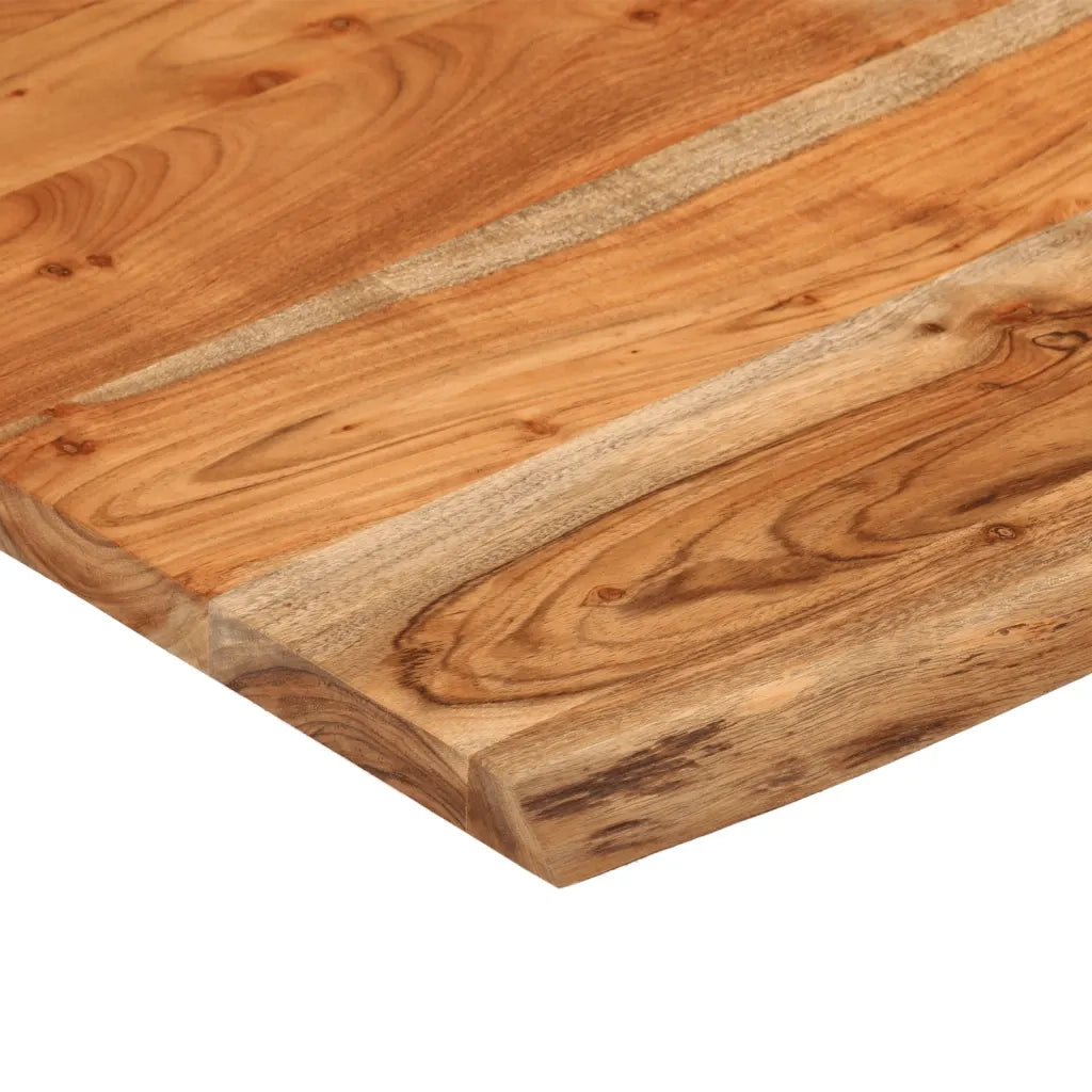 Mensola a Muro 40x40x3,8 cm Quadrata Massello Acacia Bordi Vivi