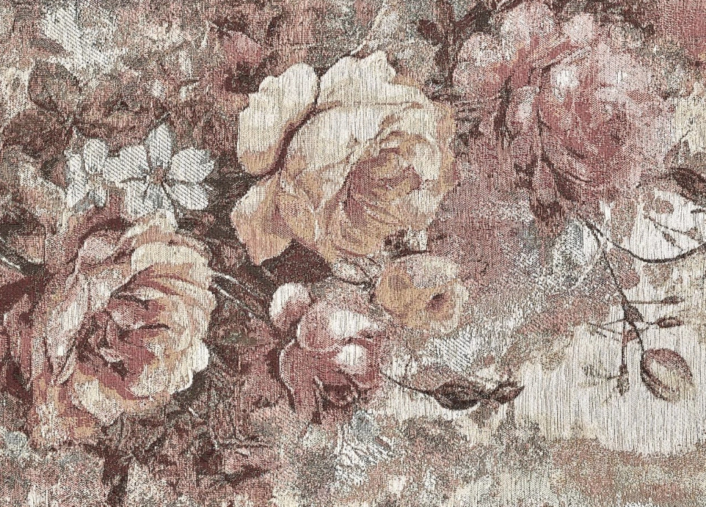 Tappeto Arredo Salotto Antiscivolo Scendiletto Camera Dis. Rose By Suardi - 85x150 - Cipria