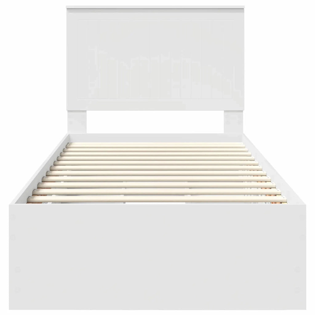 Struttura del letto Bianco 90 x 190 cm Legno Ingegnerizzato 3411159