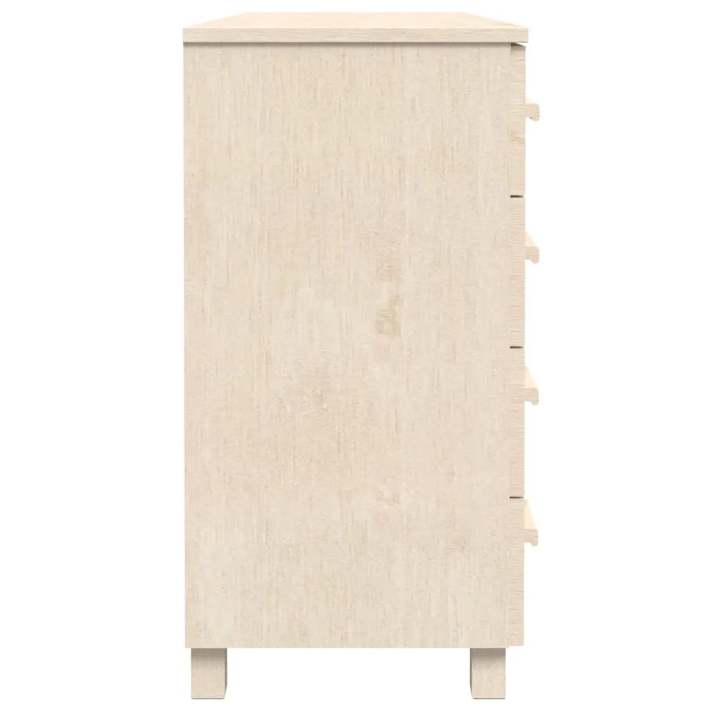 Credenza Miele 113x40x80 cm in Legno Massello di Pino