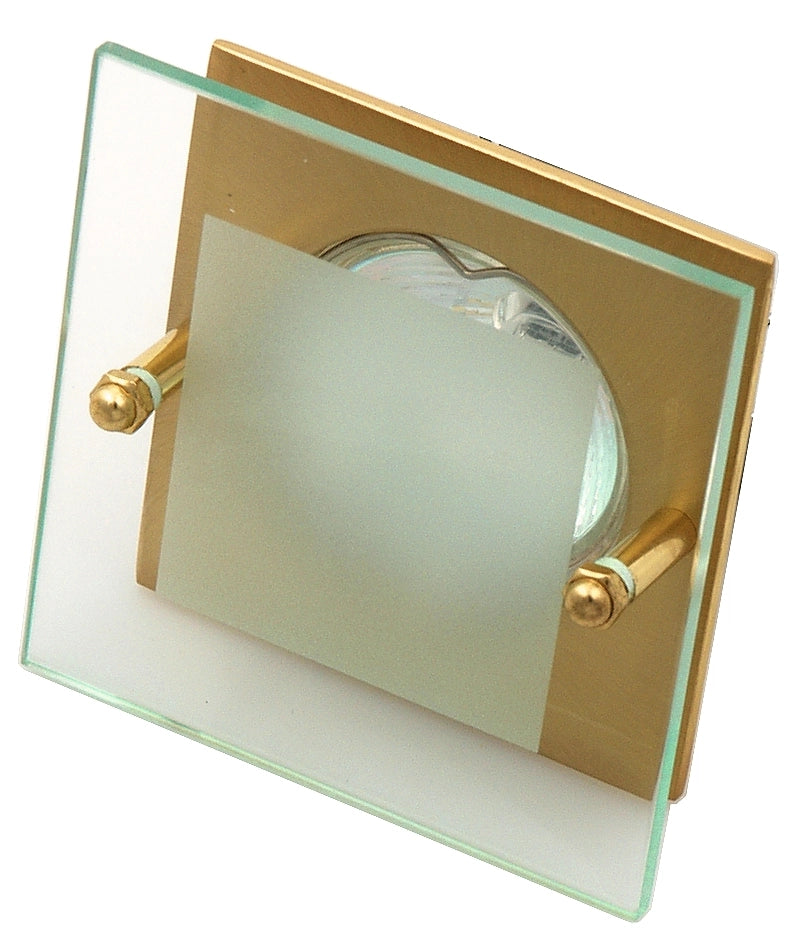 Faretto incasso quadrato oro vetro 1xMR16 SZ-04 Candellux