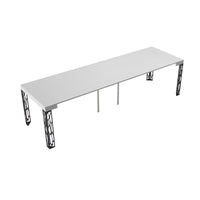 Consolle Allungabile 90-300x40x77 cm in Nobilitato Bianco