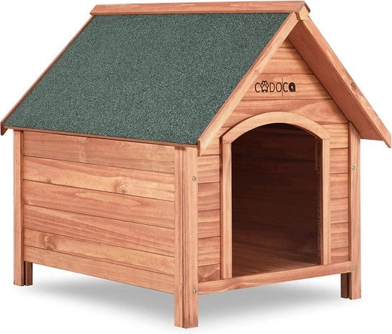 Hondenhok FSC certificato - Costruito in legno massello - Casa per cani - Resistente alle intemperie - Per esterni - 82 x 85 x 72 cm