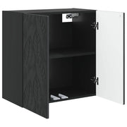 Armadietto a Muro | Mobiletto a muro Nero 59 x 31 x 60 cm Legno ingegnerizzato