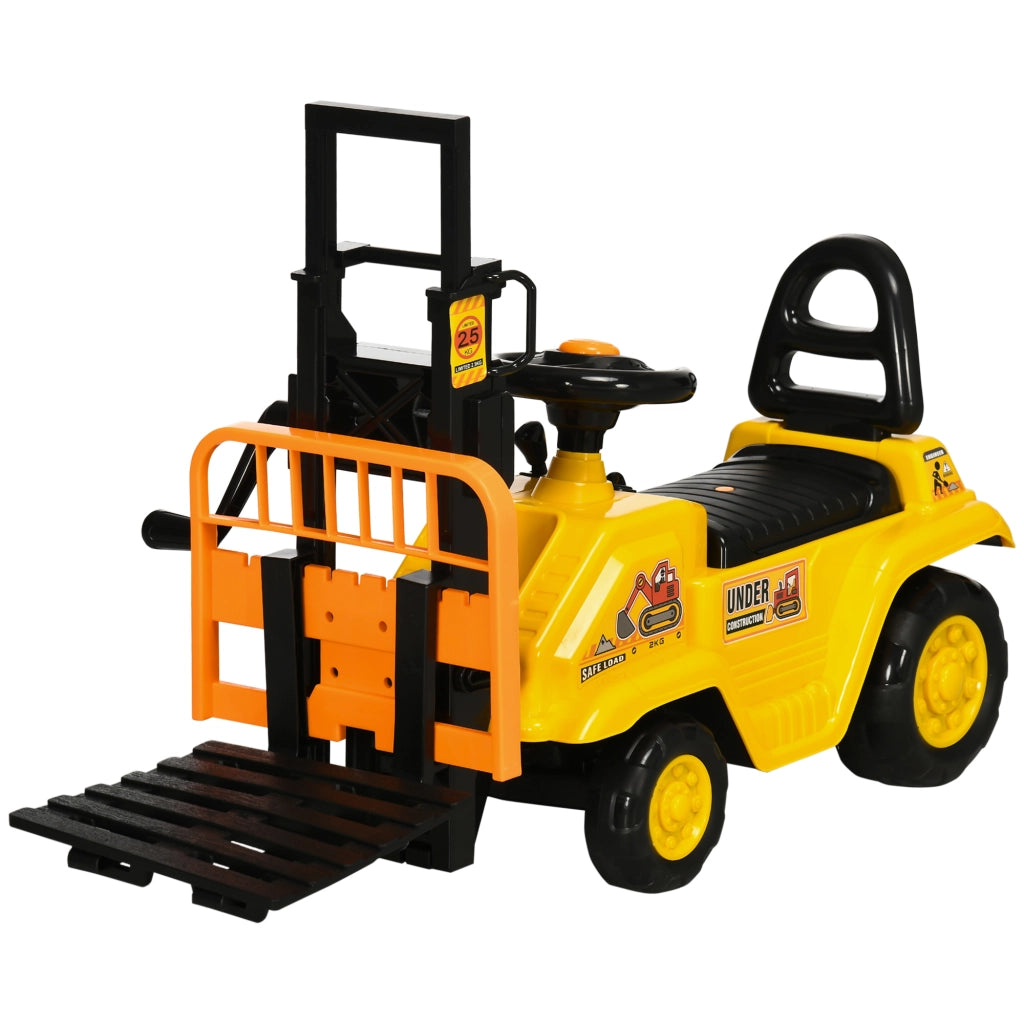 Trattore a Pedali per Bambini ¨C zephmum ¨C Giallo e Nero 86x27.5x47.5 cm