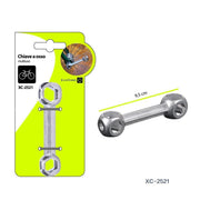 Trade Shop - Chiave A Osso Con Fori Esagonali Multiuso Strumento Riparazione Per Bici Xc-2521 -