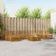 Set di divani da esterno 8 pcs Naturale