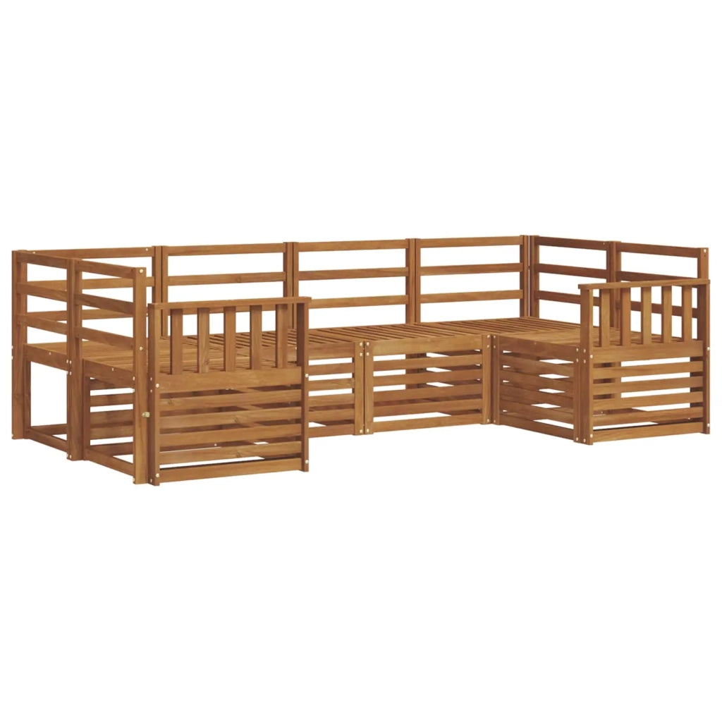 Set divani 6 pcs Naturale Legno di Acacia Massello 3375359