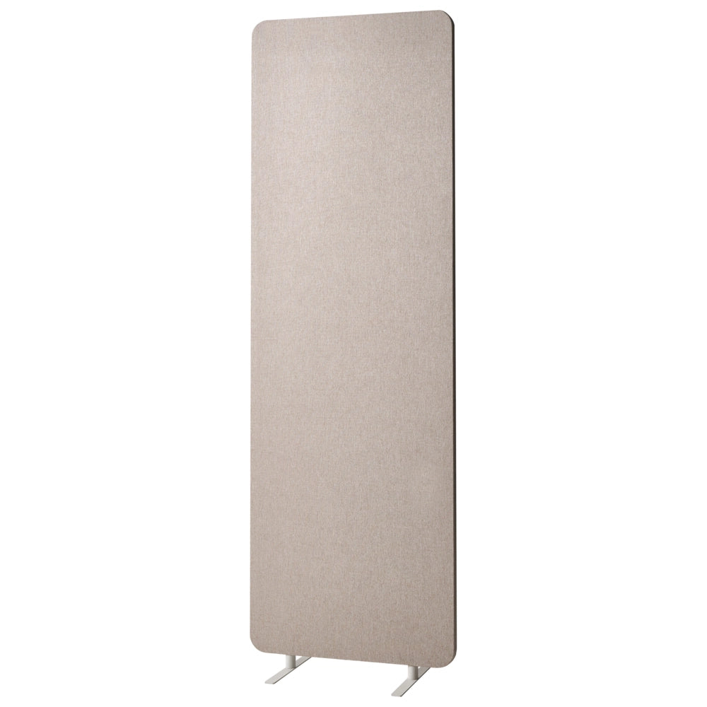 Divisorio a 3 pannelli in tessuto beige per ufficio, parete divisoria, riduzione del rumore