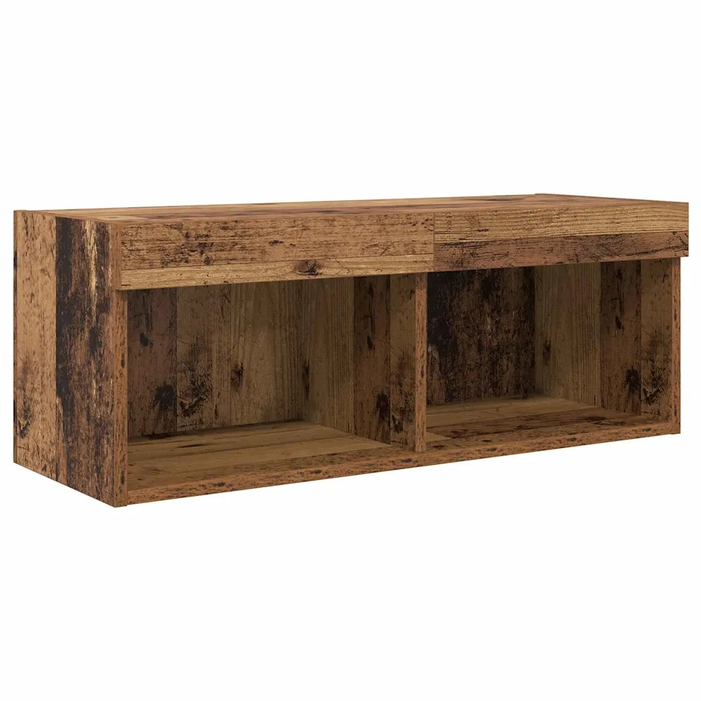 Mobile per TV a Muro-Credenza per TV sospesa Legno vecchio Legno multistrato