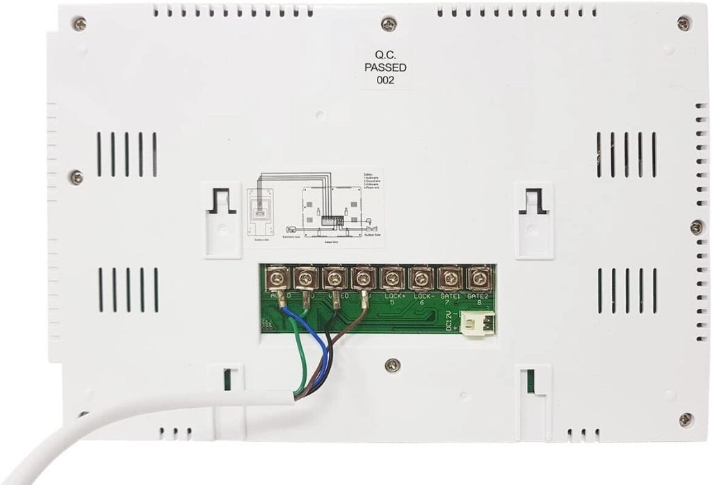 Kit videocitofono monofamiliare monitor 7'' TFT telecamera IR apriporta RL06M