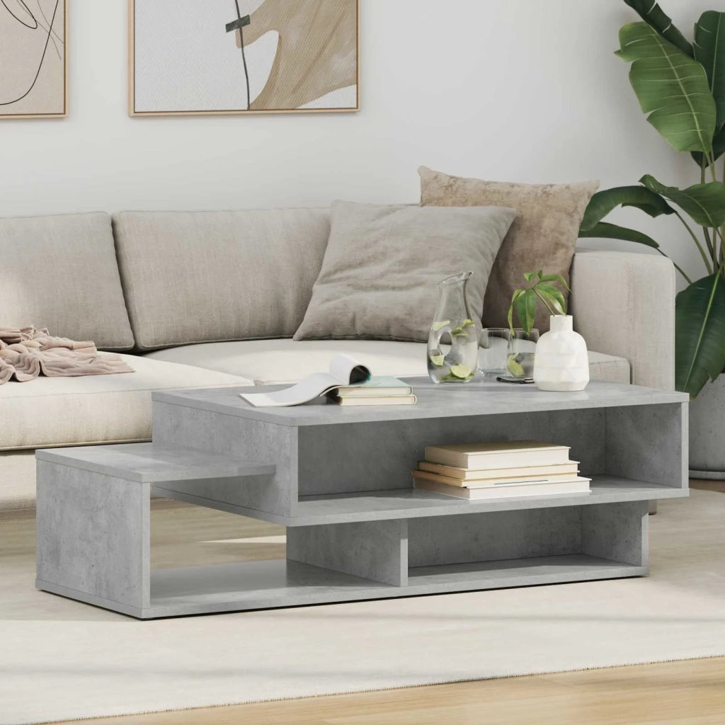 Tavolino da salotto Grigio cemento 105 x 50 x 32,5 cm 8000207