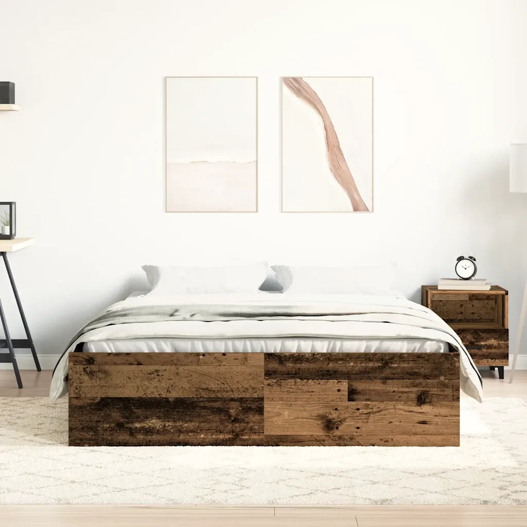Giroletto senza Materasso Legno Antico 160x200 cm in Truciolato