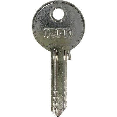 CHIAVE PIATTA IBFM K2302 ORIGINALE - OTTONE NICHELATO- 20 pezzi
