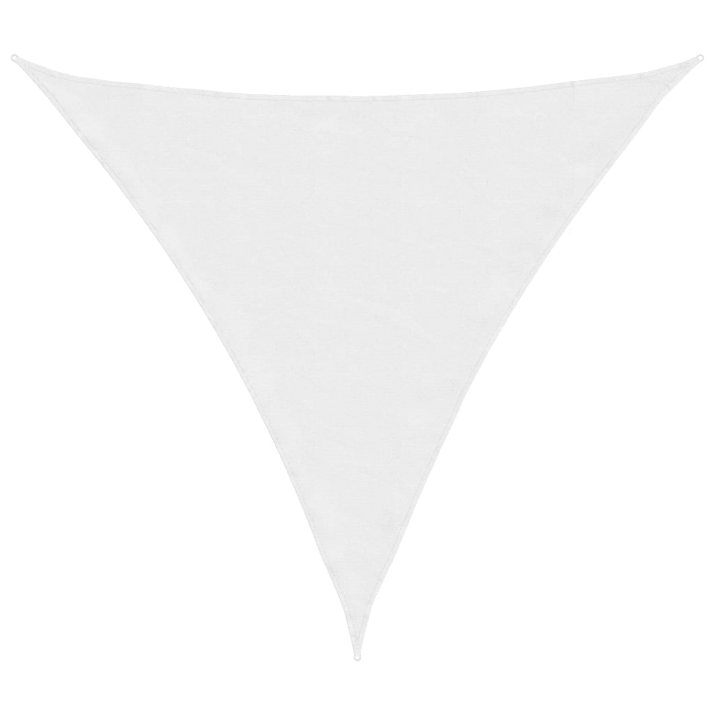 Parasole a Vela Oxford Triangolare 4,5x4,5x4,5 m Bianco