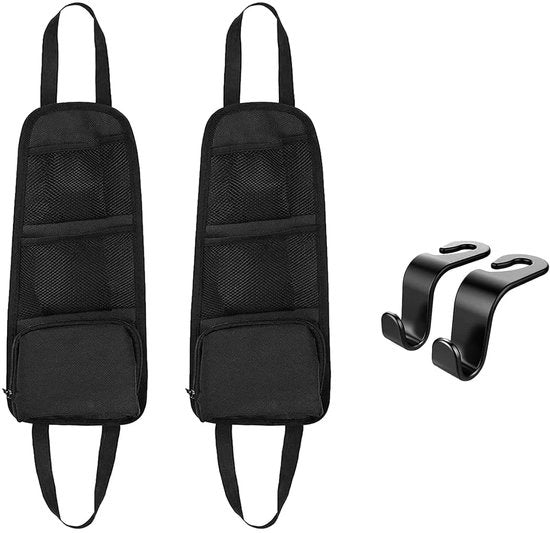 Tas multifunzionale per sedili auto - pratica e sicura - 1 pezzo - nero - 42 x 14 cm