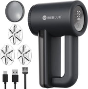 Aspiratore di peli elettrico - Ricaricabile svuotacatini per abbigliamento e mobili con display a LED